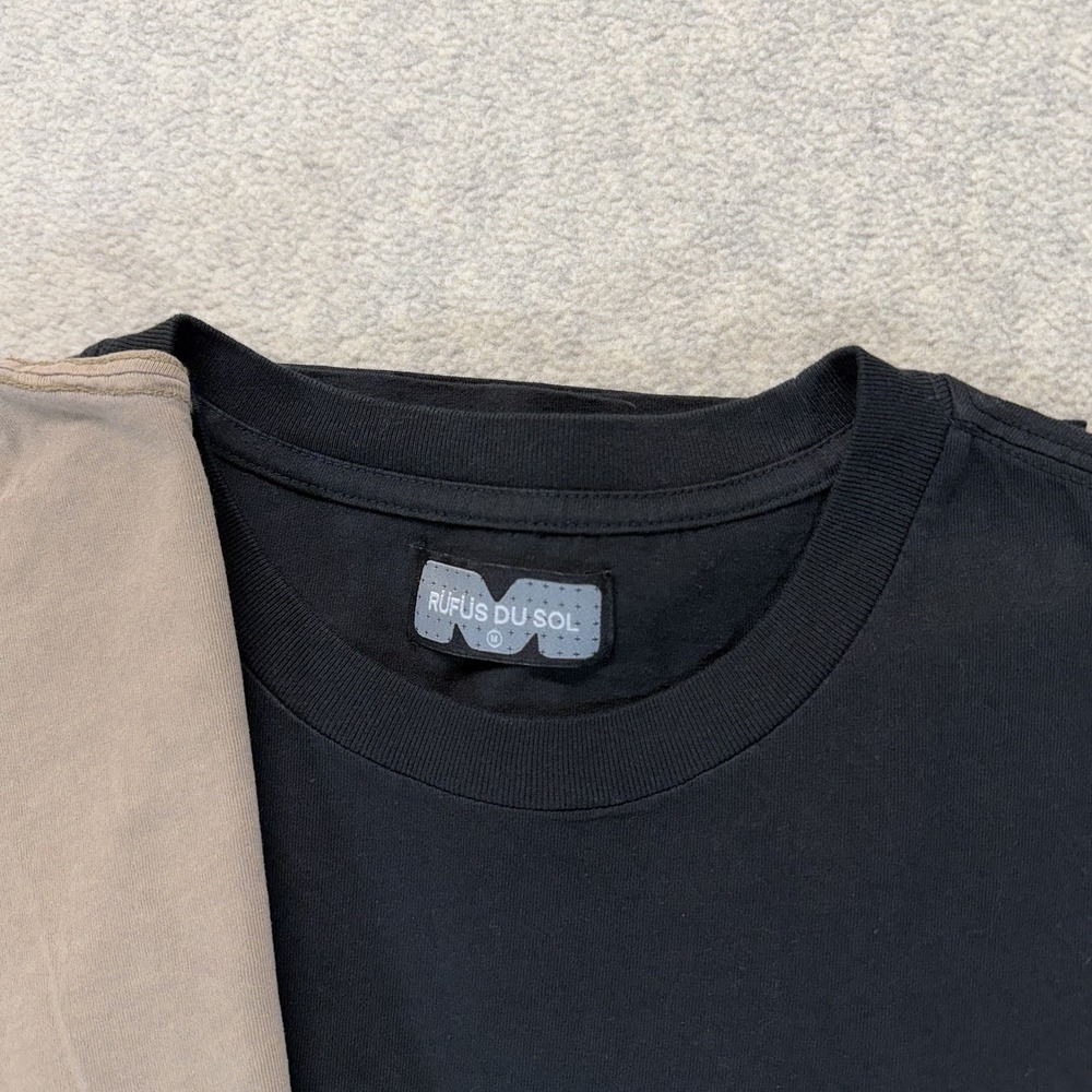 Rufus Du Sol World Tour 2026 Graphic T-Shirt Lot of 2 Black Brown Size M - Picture 7 of 8